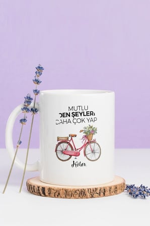 Alya Gift Shop Kişiye Özel Mutlu Eden Şeyleri Yap Kupa Bardak