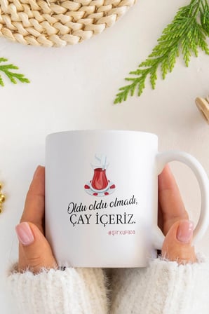Alya Gift Shop Kişiye Özel Olmadı Çay İçeriz Kupa Bardak