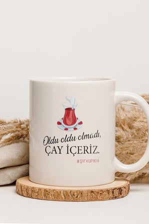 Alya Gift Shop Kişiye Özel Olmadı Çay İçeriz Kupa Bardak