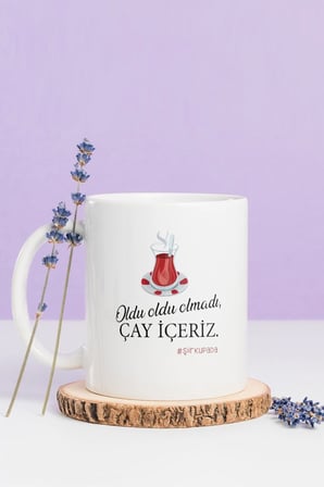 Alya Gift Shop Kişiye Özel Olmadı Çay İçeriz Kupa Bardak