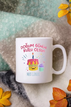 Alya Gift Shop Kişiye Özel Doğum Günün Kutlu Olsun Kupa Bardak