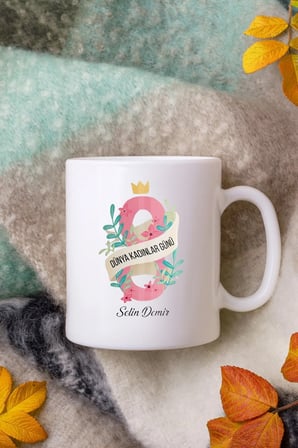 Alya Gift Shop Kişiye Özel Kadınlar Günü Kupa Bardak