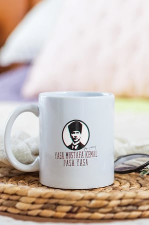 Alya Gift Shop Kişiye Özel Yaşa Mustafa Kemal Paşa Kupa Bardak