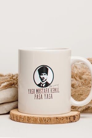 Alya Gift Shop Kişiye Özel Yaşa Mustafa Kemal Paşa Kupa Bardak