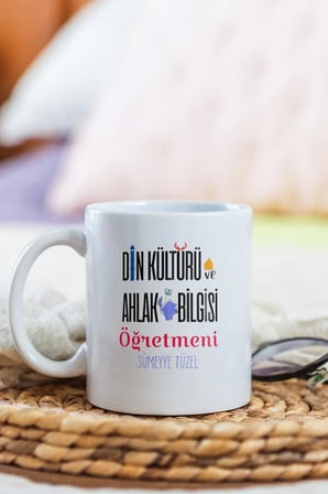 Alya Gift Shop Kişiye Özel Din Kültürü Öğretmeni Kupa Bardak