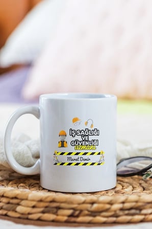 Alya Gift Shop Kişiye Özel İş Sağlığı Ve Güvenliği Uzmanı Kupa Bardak