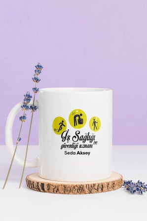 Alya Gift Shop Kişiye Özel İş Sağlığı Ve Güvenliği Uzmanı Kupa Bardak