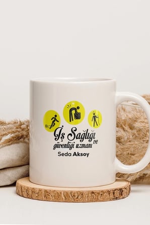 Alya Gift Shop Kişiye Özel İş Sağlığı Ve Güvenliği Uzmanı Kupa Bardak