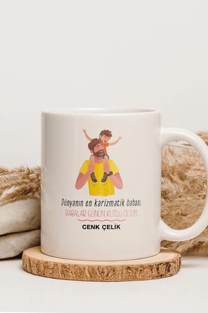 Alya Gift Shop Kişiye Özel Babalar Günü Kupa Bardak