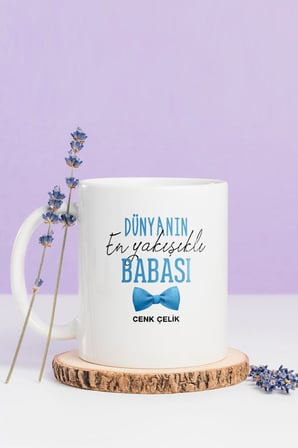 Alya Gift Shop Kişiye Özel Dünyanın En Yakışıklı Babası Kupa Bardak
