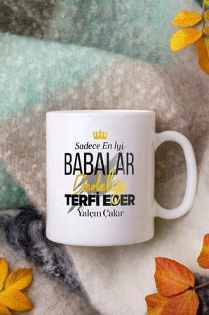 Alya Gift Shop Kişiye Özel En İyi Babalar Dedeliğe Terfi Eder Kupa Bardak