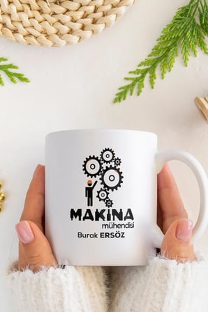 Alya Gift Shop Kişiye Özel Makina Mühendisi Kupa Bardak