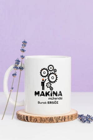 Alya Gift Shop Kişiye Özel Makina Mühendisi Kupa Bardak