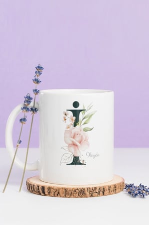 Alya Gift Shop Kişiye Özel İ Harfli Kupa Bardak