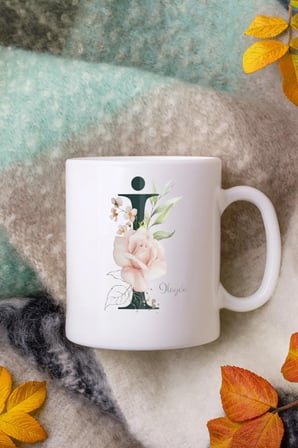 Alya Gift Shop Kişiye Özel İ Harfli Kupa Bardak