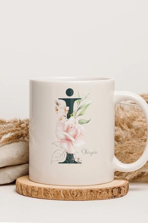 Alya Gift Shop Kişiye Özel İ Harfli Kupa Bardak