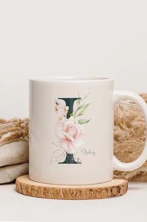 Alya Gift Shop Kişiye Özel I Harfli Kupa Bardak