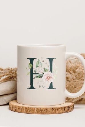 Alya Gift Shop Kişiye Özel H Harfli Kupa Bardak