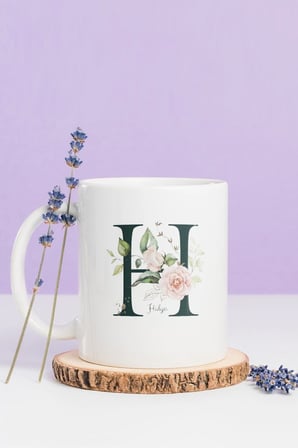 Alya Gift Shop Kişiye Özel H Harfli Kupa Bardak