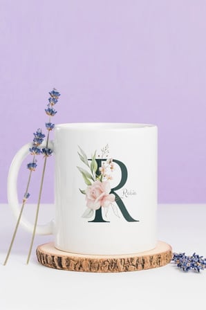 Alya Gift Shop Kişiye Özel R Harfli Kupa Bardak