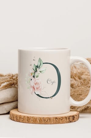 Alya Gift Shop Kişiye Özel O Harfli Kupa Bardak