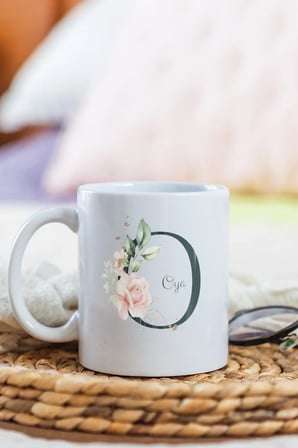 Alya Gift Shop Kişiye Özel O Harfli Kupa Bardak