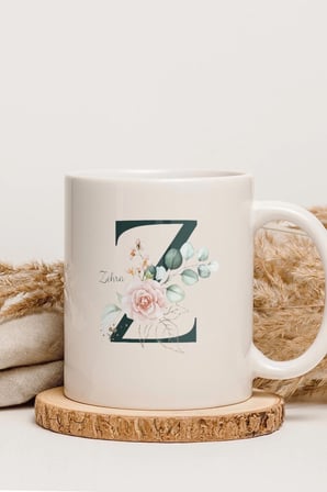 Alya Gift Shop Kişiye Özel Z Harfli Kupa Bardak
