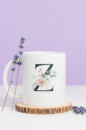 Alya Gift Shop Kişiye Özel Z Harfli Kupa Bardak