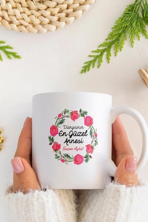 Alya Gift Shop Kişiye Özel Dünyanın En Güzel Annesi Kupa Bardak