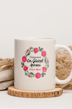 Alya Gift Shop Kişiye Özel Dünyanın En Güzel Annesi Kupa Bardak