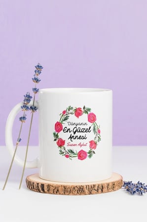 Alya Gift Shop Kişiye Özel Dünyanın En Güzel Annesi Kupa Bardak