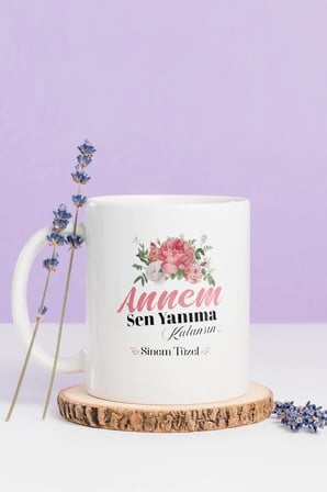 Alya Gift Shop Kişiye Özel Annem Kupa Bardak