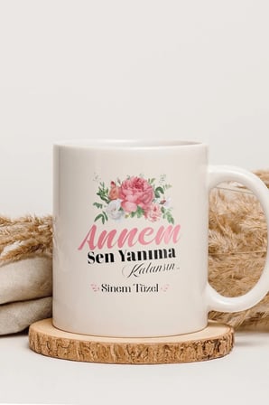 Alya Gift Shop Kişiye Özel Annem Kupa Bardak