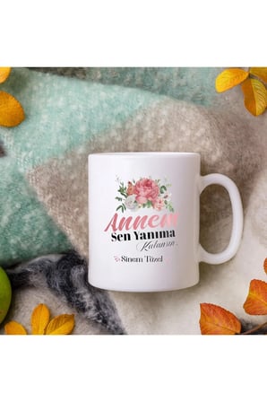 Alya Gift Shop Kişiye Özel Annem Kupa Bardak