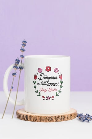 Alya Gift Shop Kişiye Özel Dünyanın En Tatlı Annesi Kupa Bardak