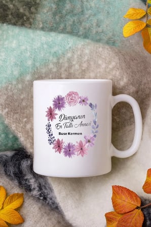 Alya Gift Shop Kişiye Özel Dünyanın En Tatlı Annesi Kupa Bardak