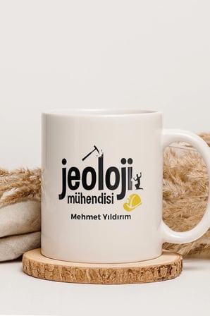 Alya Gift Shop Kişiye Özel Jeoloji Mühendisi Kupa Bardak