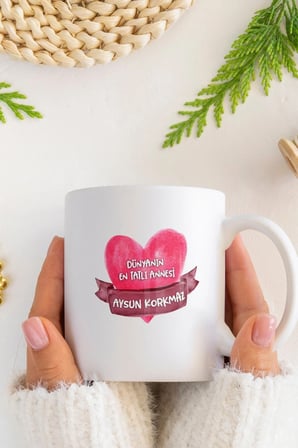 Alya Gift Shop Kişiye Özel Dünyanın En Tatlı Annesi Kupa Bardak