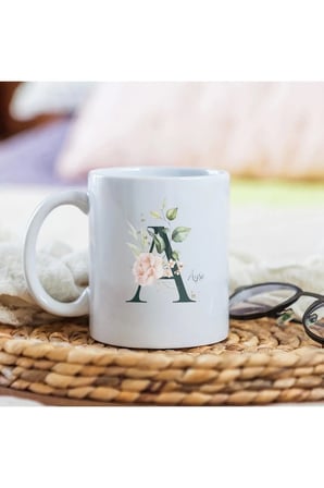 Alya Gift Shop Kişiye Özel A Harfli Kupa Bardak