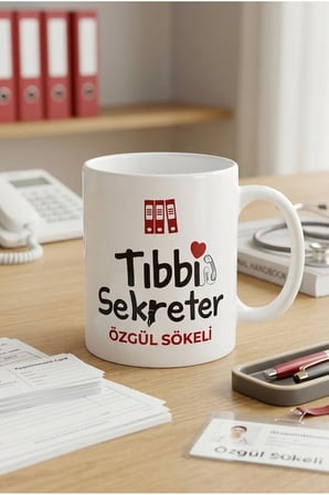 Alya Gift Shop Kişiye Özel Tıbbi Sekreter Kupa Bardak