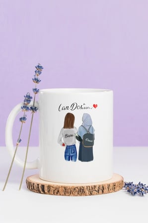 Alya Gift Shop Kişiye Özel Can Dostum Kupa Bardak