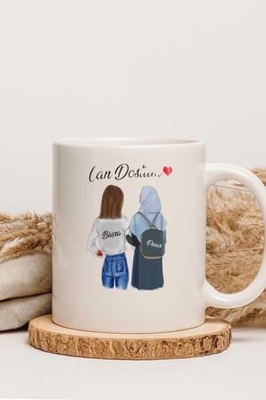 Alya Gift Shop Kişiye Özel Can Dostum Kupa Bardak