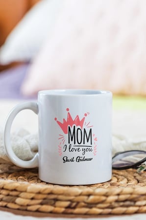 Alya Gift Shop Kişiye Özel Mom I Love You Kupa Bardak