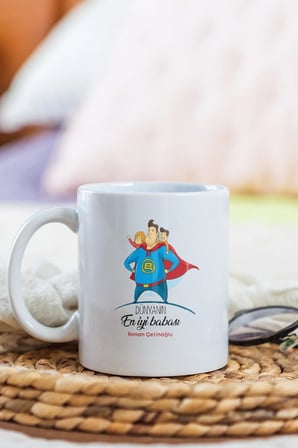 Alya Gift Shop Kişiye Özel Dünyanın En İyi Babası Kupa Bardak