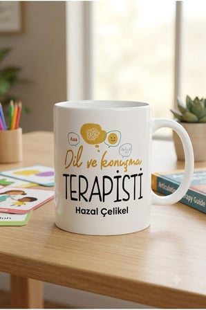 Alya Gift Shop Kişiye Özel Dil Ve Konuşma Terapisti Kupa Bardak