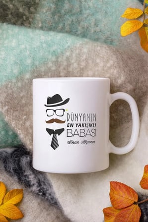 Alya Gift Shop Kişiye Özel Dünyanın En Yakışıklı Babası Kupa Bardak