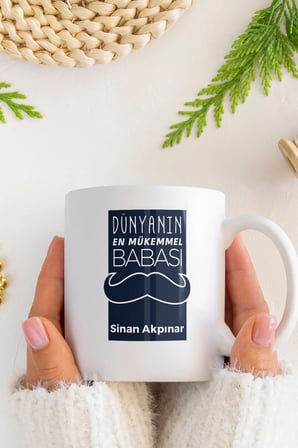 Alya Gift Shop Kişiye Özel Dünyanın En Mükemmel Babası Kupa Bardak