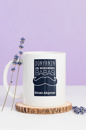 Alya Gift Shop Kişiye Özel Dünyanın En Mükemmel Babası Kupa Bardak