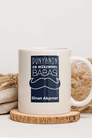 Alya Gift Shop Kişiye Özel Dünyanın En Mükemmel Babası Kupa Bardak