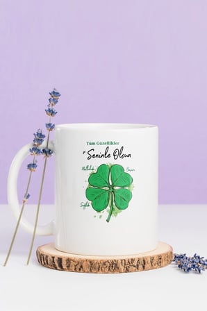 Alya Gift Shop Kişiye Özel Tüm Güzellikler Seninle Olsun Kupa Bardak